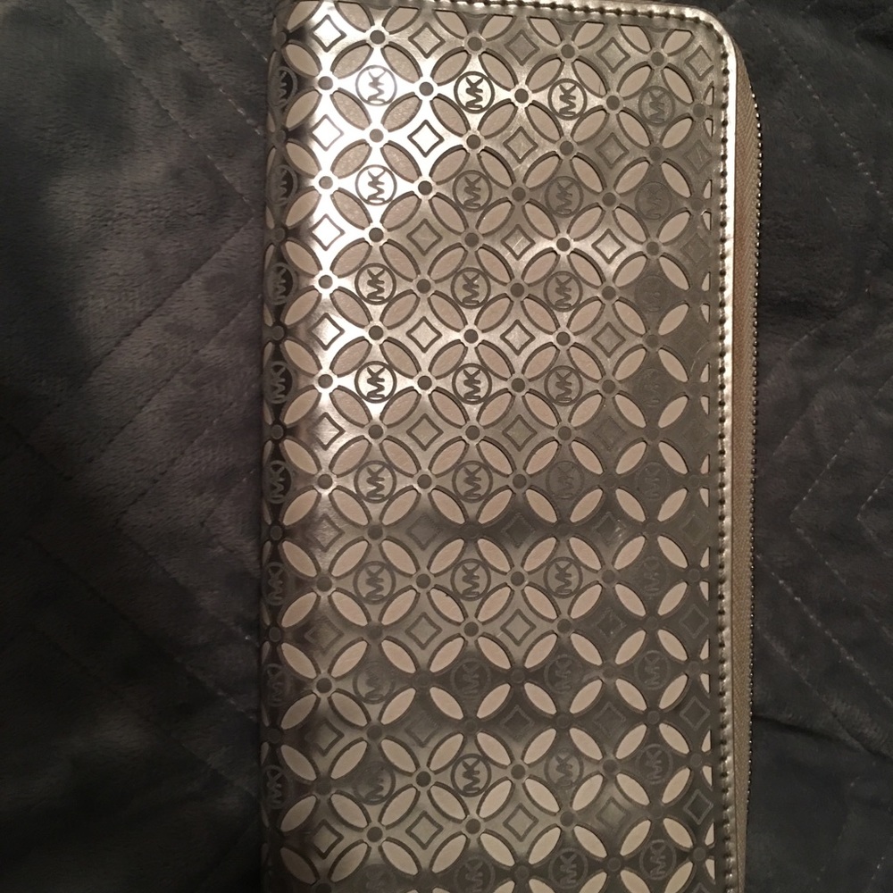 Michael Kors silver wallet